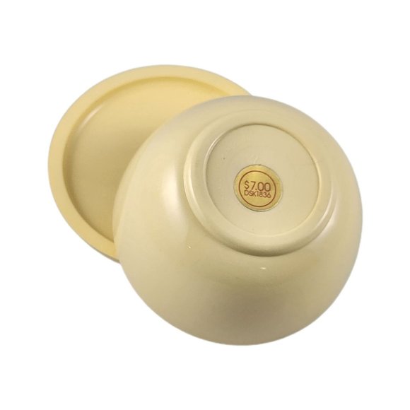 Vintage Hallmark Trinket Box Retro Floral Ring Jewelry Box Vtg Small Plastic Jar - Picture 4 of 4